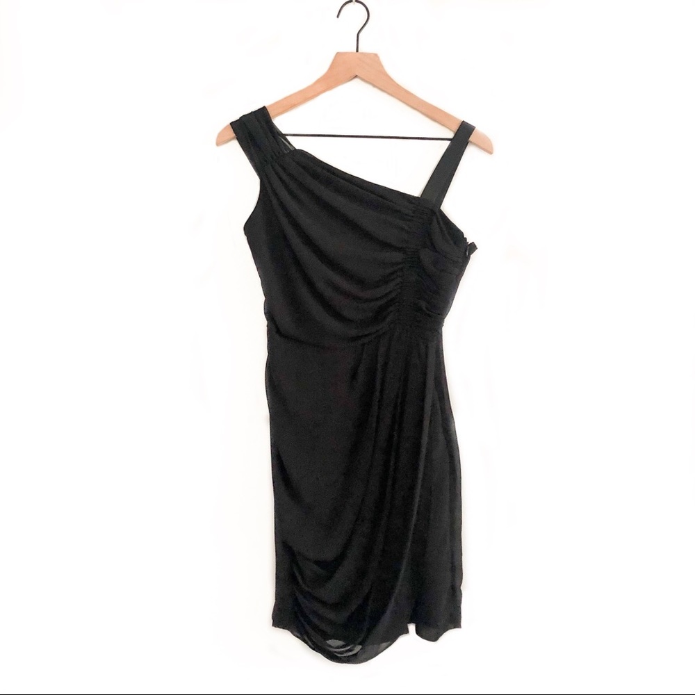 UO • silence + noise drapey black dress